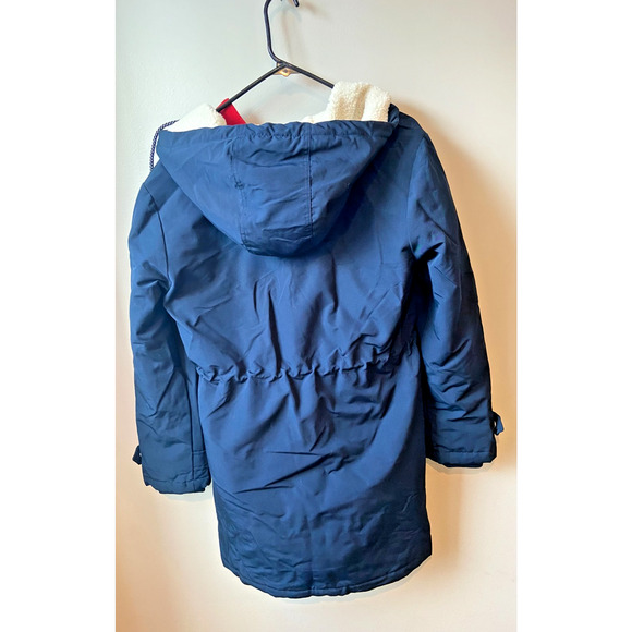 Tommy Hilfiger Women's Parka Midweight Hooded Jacket Navy, Size Small - Picture 3 of 7